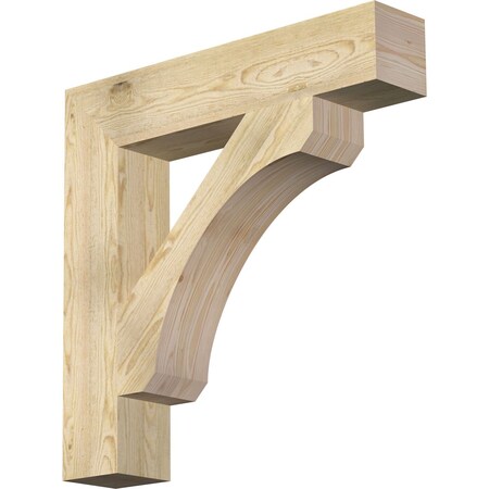 Ekena Millwork Legacy Block Rough Sawn Bracket, Douglas Fir, 6"W x 32"D x 32"H BKT06X32X32LEC05RDF